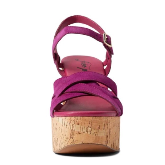 FREE PEOPLE Lisbon Verbena Platform Sandals Size 37 - Picture 3 of 10